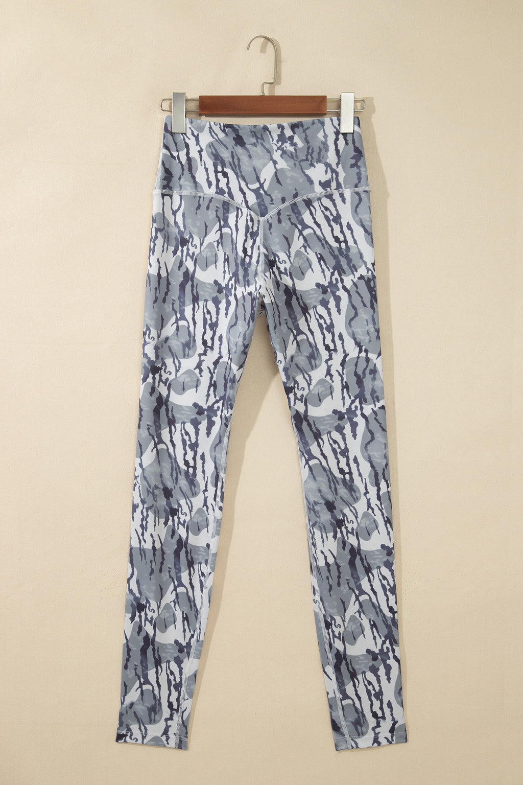 Multicolour Camouflage Pattern High Waist Leggings