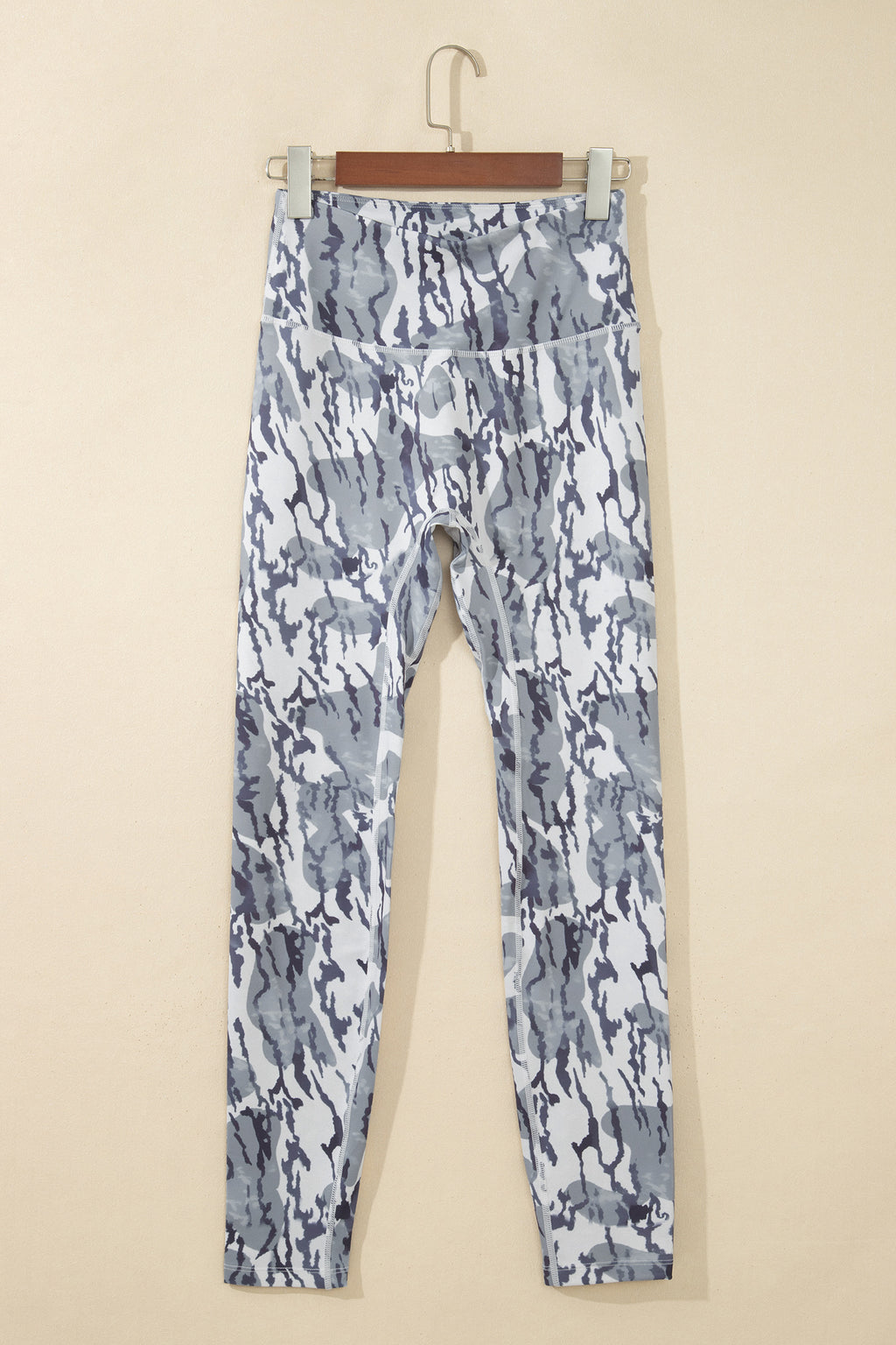 Multicolour Camouflage Pattern High Waist Leggings
